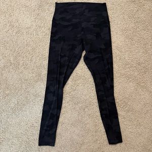 Lululemon high rise align leggings, size 12, black camo, 28”